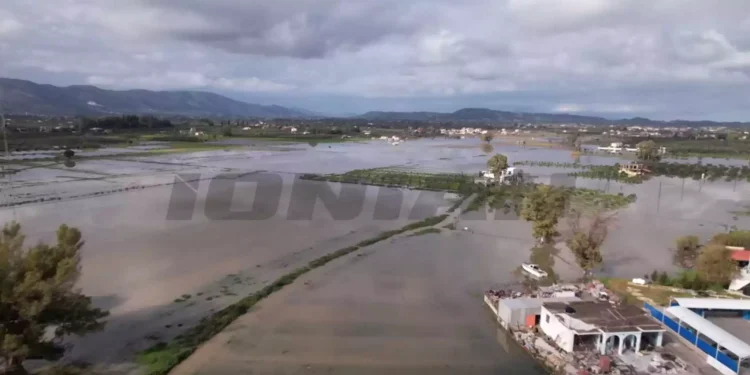 Καιρός – Ζάκυνθος: Οι πλημμύρες από drone – Κλειστά σχολεία και ανυπολόγιστες καταστροφές