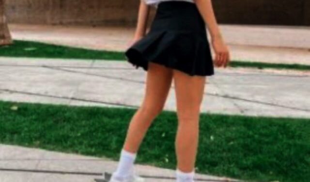 Ελληνίδα ηθοποιός κάνει πατίνι με σούπερ μίνι και προκαλεί ατυχήματα(Εικόνες)