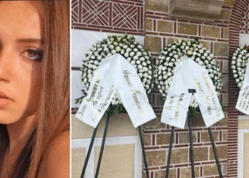 Σύγκρουση τρένων στα Τέμπη: Θρήνος στην κηδεία της 20χρονης Φραντζέσκας με την «αγγελική» φωνή