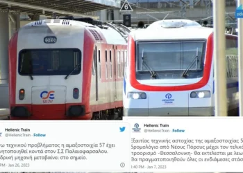 Hellenic Train: 25 ανακοινώσεις μόνο το 2023 για τεχνικά προβλήματα κατά την διάρκεια των δρομολογίων της