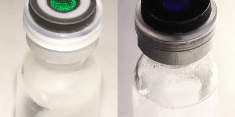 Καπάκι αλλάζει χρώμα όταν τα φάρμακα ζεσταίνονται πολύ