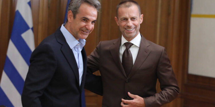 Κυριάκος Μητσοτάκης: Κοινές δηλώσεις με Τσεφέριν μετά τη συνάντηση με Ολυμπιακό, Παναθηναϊκό, ΑΕΚ, ΠΑΟΚ