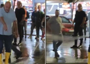 Ο Μπέος έβρεξε με μάνικα δικηγόρο που ήταν σε εκλογικό κέντρο αντιπάλου (vid)