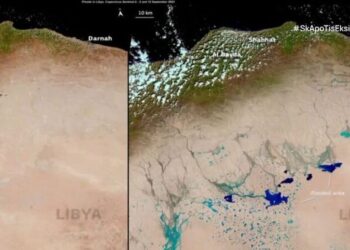 Σαχάρα: Η κακοκαιρία Daniel σχημάτισε «λίμνες» στην έρημο