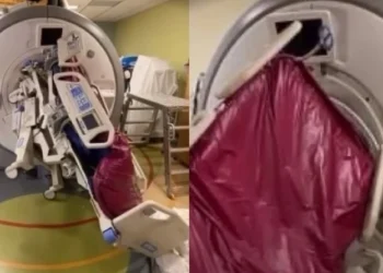 Φρικτό ατύχημα σε νοσοκομείο: Νοσηλεύτρια παγιδεύτηκε σε αξονικό τομογράφο (vid)