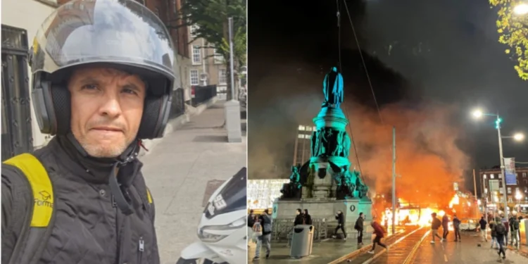 Σκηνές χάους στο Δουβλίνο – Βίαια επεισόδια από «ακροδεξιούς χούλιγκαν» (video)