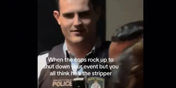 Αστυνομικός πήγε να κάνει παρατήρηση σε πάρτι και τον πέρασαν για στρίπερ