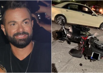 Ηλίας Βρεττός: Τροχαίο στη Γλυφάδα για τον τραγουδιστή – «Η μηχανή καρφώθηκε πάνω σε αμάξι»