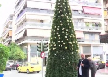 Απίστευτο: Έκλεψαν τα στολίδια και από το δέντρο στα Σεπόλια (VIDEO)