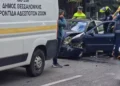 Θεσσαλονίκη: Νεκρός ο άνδρας που έπαθε ανακοπή και προκάλεσε την καραμπόλα