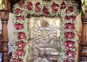 Αντίγραφο της ιεράς εικόνας του Πανορμίτη από τη Σύμη στο Σιδηρόκαστρο Σερρών