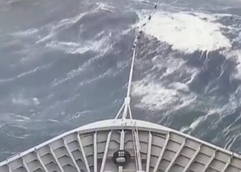 Συγκλονιστικό βίντεο: Πελώρια κύματα «καταπίνουν» κρουαζιερόπλοιο στην Ανταρκτική