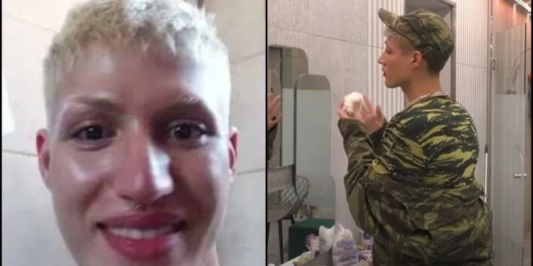 Πήρε απαλλαγή από τον Στρατό: Ο Θέμης Κανέλλος φόρεσε μίνι φόρεμα και ξέσπασε στο Φρουραρχείο – «Περιμένω μια ώρα όρθια»