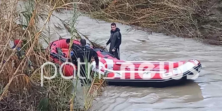 Νεκρή η γυναίκα που παρασύρθηκε από χείμαρρο στην Ηλεία μαζί με τον σύντροφό της