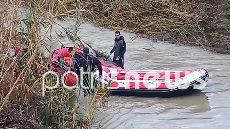 Νεκρή η γυναίκα που παρασύρθηκε από χείμαρρο στην Ηλεία μαζί με τον σύντροφό της