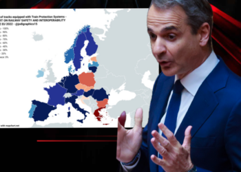 Ο χάρτης που διαψεύδει τον πρωθυπουργό για τα συστήματα ασφαλείας στο σιδηρόδρομο σε Ελλάδα και Ευρώπη