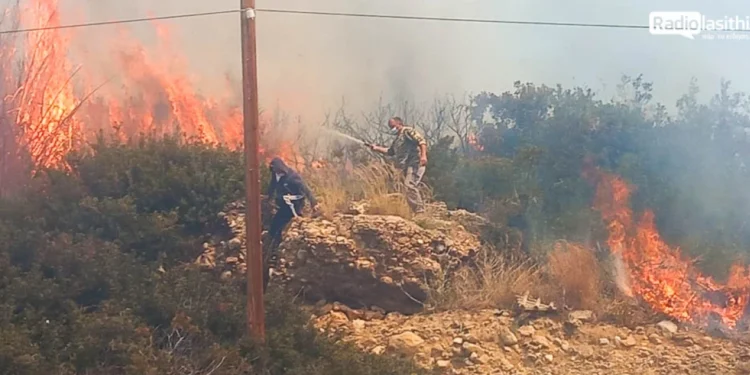 Κρήτη: Ζημιές σε σπίτια από την μεγάλη φωτιά στην Ιεράπετρα – Με εγκαύματα ένας 74χρονος