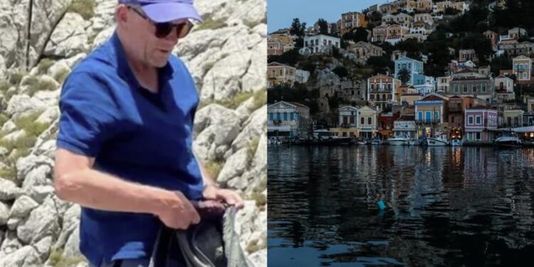 Σύμη: Ψάχνουν για τον παρουσιαστή του BBC σε επικίνδυνα μονοπάτια με βράχια από Πέδι προς Γιαλό – Τι δείχνουν οι κάμερες