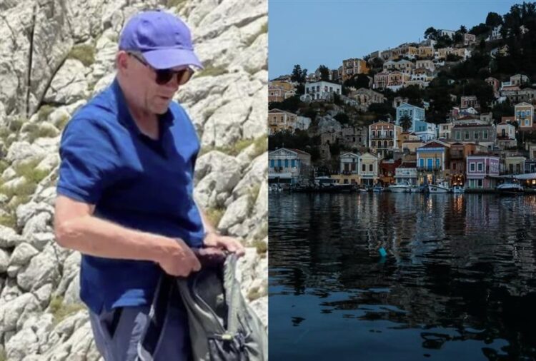 Σύμη: Ψάχνουν για τον παρουσιαστή του BBC σε επικίνδυνα μονοπάτια με βράχια από Πέδι προς Γιαλό – Τι δείχνουν οι κάμερες