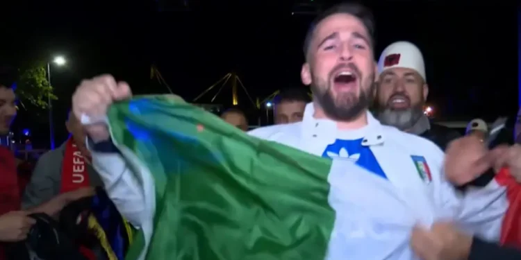 Euro 2024: Ιταλός κινδύνεψε να φάει ξύλο όταν μπήκε σε live της τηλεόρασης της Αλβανίας