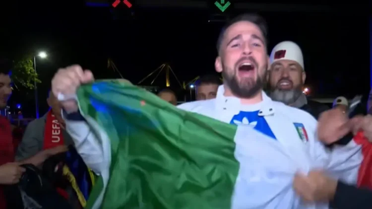 Euro 2024: Ιταλός κινδύνεψε να φάει ξύλο όταν μπήκε σε live της τηλεόρασης της Αλβανίας
