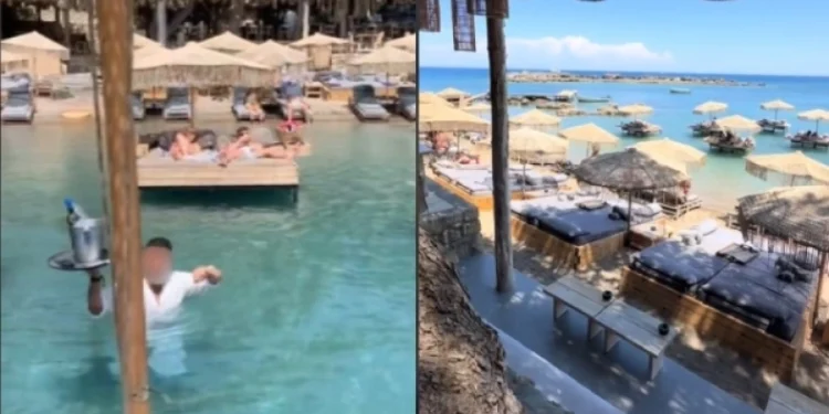 Τέλος η σεζόν για τον… κολυμβητή – σερβιτόρο: Ξηλώνουν ξανά φέτος τις πλωτές ξαπλώστρες από την επιχείρηση στη Ρόδο (vid)