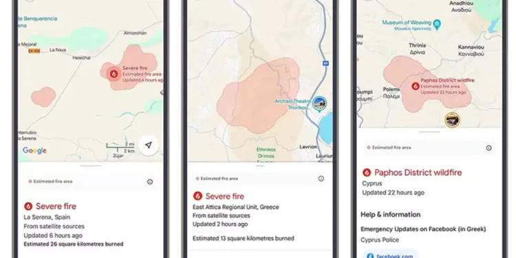 Η Google θα παρακολουθεί τις πυρκαγιές και στην Ελλάδα – Πως θα βλέπετε που έχει φωτιά