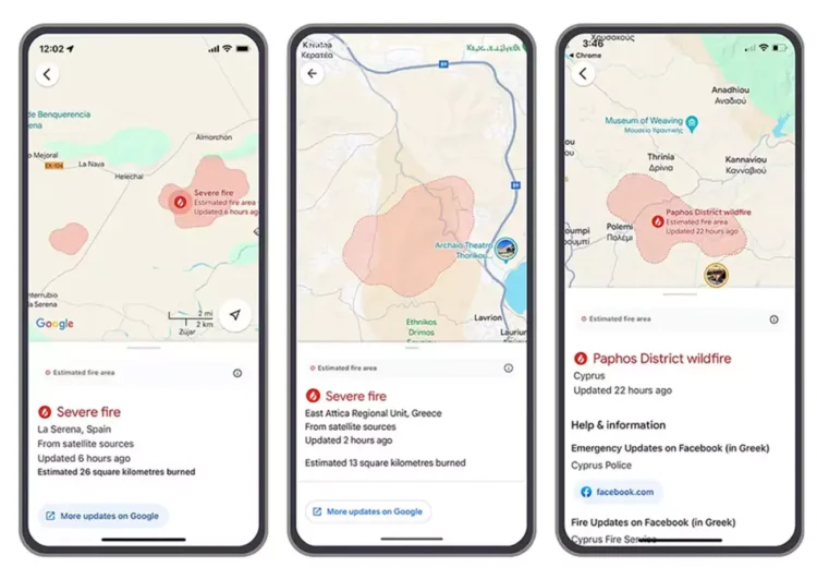 Η Google θα παρακολουθεί τις πυρκαγιές και στην Ελλάδα – Πως θα βλέπετε που έχει φωτιά