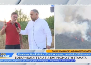 Καταγγελία σοκ για τη φωτιά στη Σταμάτα: «Είχε ντυθεί πυροσβέστης και πετούσε γκαζάκια» (vid)