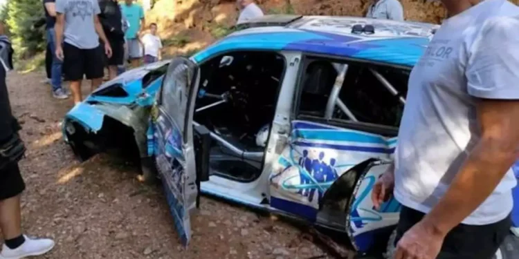 ΕΚΟ Ράλλυ Ακρόπολις: Σοβαρό ατύχημα για Αθανασούλα και Ζακχαίο στην Άνω Παύλιανη