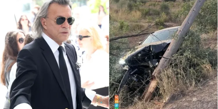 O Ηλίας Ψινάκης ενεπλάκη σε τροχαίο ατύχημα στο Πικέρμι – Δείτε φωτογραφίες