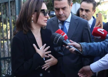 Συντετριμμένη η Όλγα Κεφαλογιάννη στα δικαστήρια: «Σας παρακαλώ, είμαι εδώ για τα παιδιά μου»