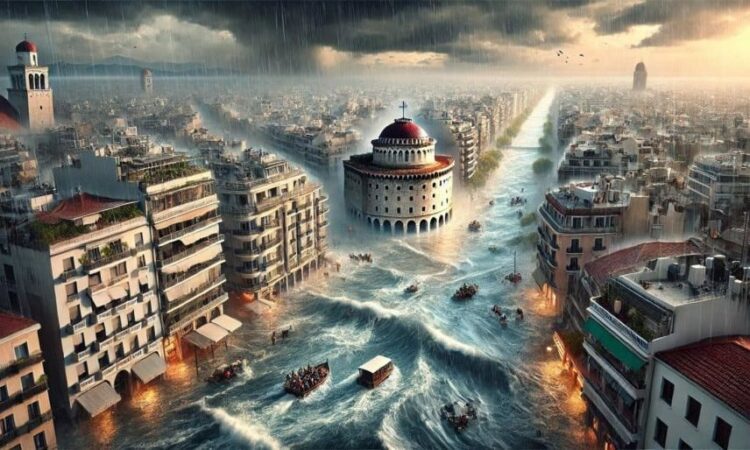 Έτσι θα έμοιαζε η Θεσσαλονίκη αν αντιμετώπιζε πλημμύρες όπως η Βαλένθια – Τρομακτικές εικόνες