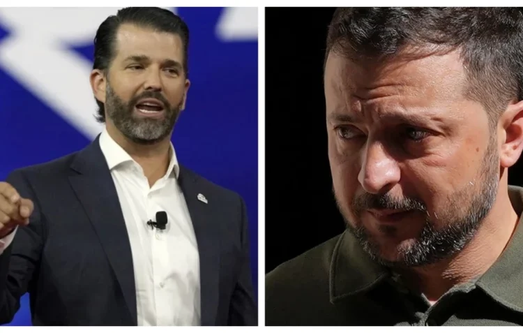 Ο Ντόναλντ Τραμπ τζούνιορ ειρωνεύεται τον Βολοντίμιρ Ζελένσκι: «38 μέρες μέχρι να χάσει το επίδομα»