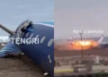 Συνετρίβη αεροπλάνο στο Καζακστάν με δεκάδες επιβαίνοντες – Το σοκαριστικό βίντεο από την πτώση του