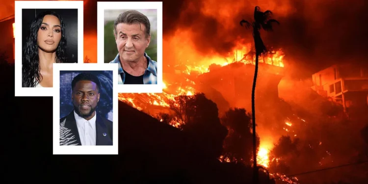 «Οι σταρ του Χόλιγουντ ξόδεψαν όλο το νερό» – Στην… πυρά Καρντάσιαν, Σταλόνε, Κέβιν Χαρτ για τις φωτιές στην Καλιφόρνια