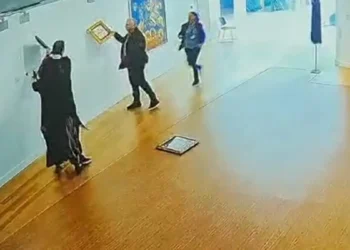 Εθνική Πινακοθήκη: Βίντεο ντοκουμέντο από τη στιγμή που ο βουλευτής Νίκος Παπαδόπουλος βανδαλίζει τα έργα τέχνης