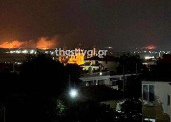 Μαίνονται τρεις φωτιές στη Θεσσαλονίκη: Σε Λουτρά Λαγκαδά, περιοχή Ευαγγελισμού και Νέους Επιβάτες τα μέτωπα – Δείτε βίντεο