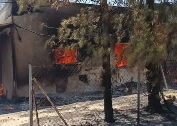 Φωτιά τώρα στην Παλαιά Φώκαια – 112 για εκκενώσεις σε Θυμάρι, Καταφύγι και Χάρακα