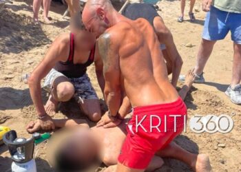 Κρήτη: Ναυαγοσώστης επανέφερε στη ζωή 20χρονο που ανασύρθηκε χωρίς τις αισθήσεις του