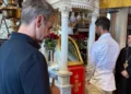 Στην Παναγία της Τήνου ο Κυριάκος Μητσοτάκης με τον Νόβακ Τζόκοβιτς