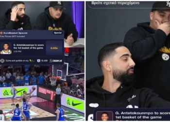 Tiktokers έπαιξαν 10.000$ να βάλει το πρώτο καλάθι ο Αντετοκούνμπο και ο Σλούκας τους έστειλε… κουβά (Βίντεο)