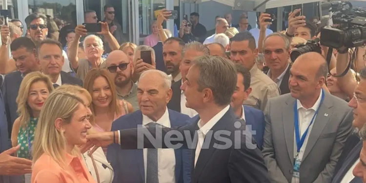 Στους χώρους της 89ης ΔΕΘ ο Κυριάκος Μητσοτάκης για τα εγκαίνια