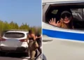 Δέσποινα Βανδή: Περιπολικό τη μετέφερε μετά από βλάβη στο αυτοκίνητό της – Δείτε το βίντεο