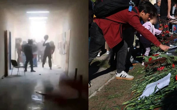 Επεισόδια μέσα στο Πολυτέχνειο μεταξύ ομάδων της Αριστεράς – Λουλούδια και παιδάκια στον προαύλιο χώρο