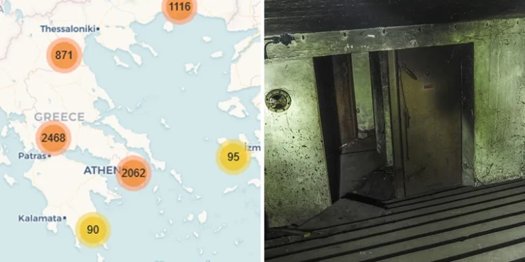 Πόσα καταφύγια έχει η Ελλάδα για την προστασία του άμαχου πληθυσμού – Δείτε χάρτη