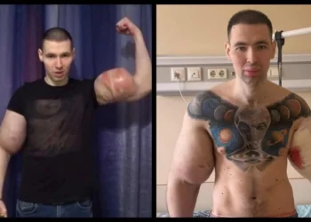 Ο «Ρώσος Ποπάι» κινδυνεύει να χάσει και τα δύο του χέρια μετά τις ενέσεις βαζελίνης που έκανε για να τα φουσκώσει (vid)