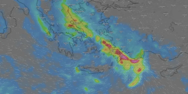 Live η πορεία της κακοκαιρίας Byron: Πού βρίσκεται το μέτωπο των καταιγίδων -Σε ποιες περιοχές θα χτυπήσει