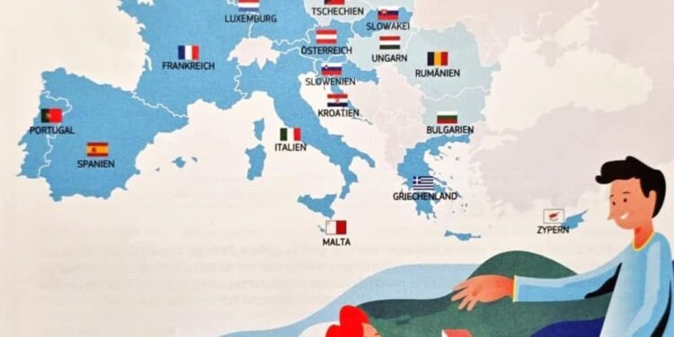 Δωδεκάνησα και νησιά Βορείου Αιγαίου με χρώματα της Τουρκίας σε χάρτη εγχειριδίου της ΕΕ(Εικόνες)