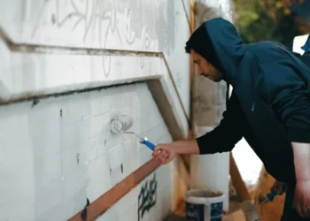 O Κυρανάκης πήρε τη βούρτσα για τα γκράφιτι στον σταθμό του ΗΣΑΠ στον Ταύρο: «Την αναρχία λίγο να σβήσουμε», δείτε βίντεο